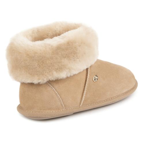 Ladies Albery Sheepskin Slipper Caramel Extra Image 2